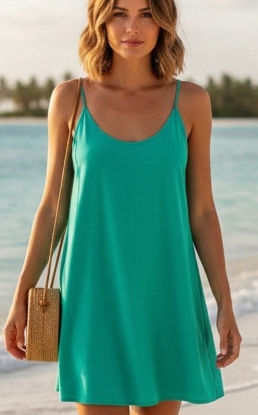 Lila Rose Minimalist Beachy Sundress/Mini Dress